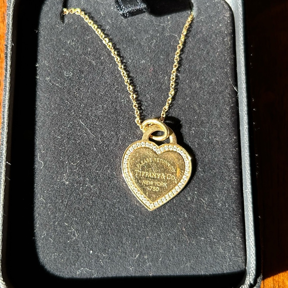 COPY - Authentic Diamond Gold Tiffany Necklace